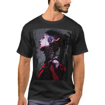 Cyborg Girl Urban Cyberpunk Style