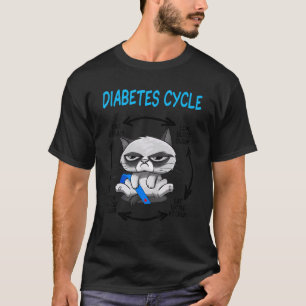 T-shirt Cycle de diabète de chat