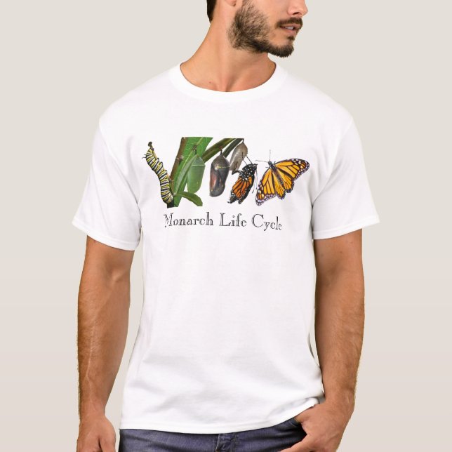 T-SHIRT CYCLE DE VIE DE MONARQUE (Devant)