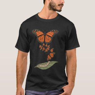 T-shirt Cycle de vie du papillon monarque amateur d'insect