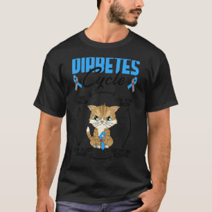 T-shirt Cycle du diabète Type 1 Sensibilisation au diabète