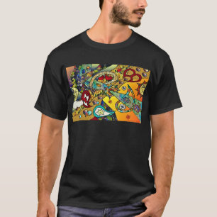 T-shirt Cycle Psychédélique Rétro Des Années 60 Vêtements