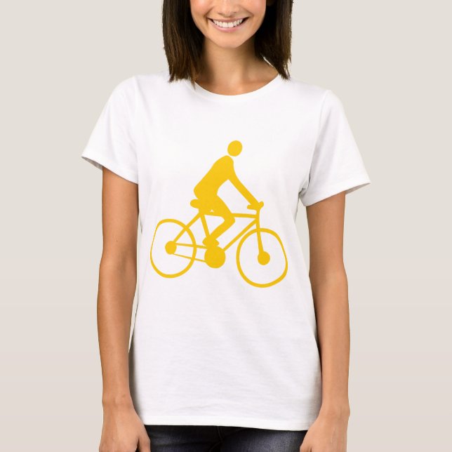 T-shirt Cyclisme - Ambre (Devant)