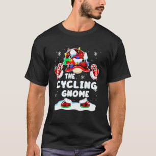 T-shirt Cyclisme Gnome Red Plaid Gnomies Matching Family C