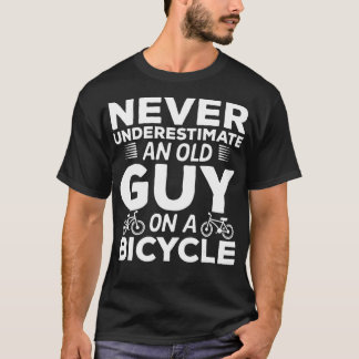 T-shirt Cyclisme Ne Sous-Estime Jamais Un Vieux Type Sur U