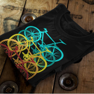 T-shirt Cyclisme Rétro, Vélo De Route