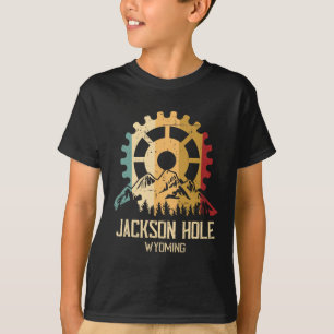 T-shirt Cyclisme sur montagne Jackson Hole Wyoming