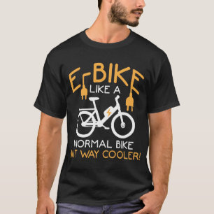 T-shirt Cyclisme sur voie E-Bike Glacière Bike Funny Elec