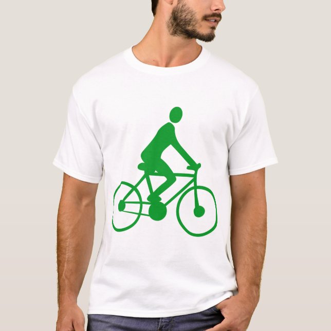 T-shirt Cyclisme - Vert herbe (Devant)