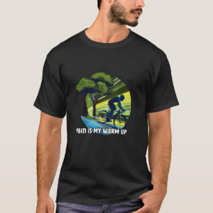 T-shirt Cycliste Cycle Douleur de Cyclisme Est Mon Échauff