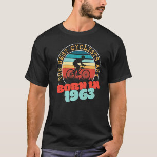 T-shirt Cycliste de 59 ans Né en 1963 59e Anniversaire Cyc