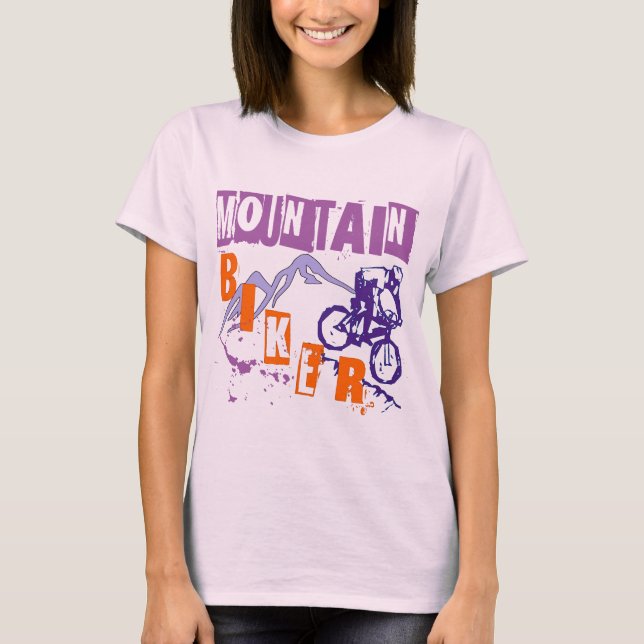 T-shirt Cycliste de montagne (Devant)