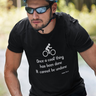 T-shirt Cycliste drôle vélo Cool machine Ajouter un nom