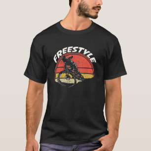 T-shirt Cycliste Freestyle Rétro Bmx Rider Bmx