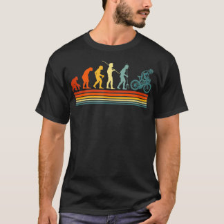 T-shirt Cycliste Retro Evolution vélo vélo vélo vélo Vinta