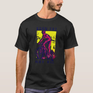 T-shirt Cycliste Vélo De Route Dit Gras Brûlé Pas Huile