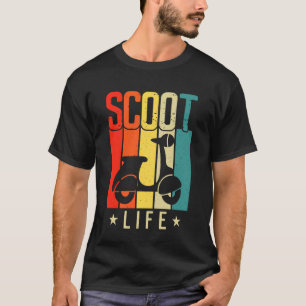 T-shirt Cyclomotoriste de scooter de style rétro Vintage S