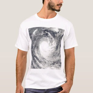 T-shirt Cyclone Rene au-dessus de l'océan de South Pacifi