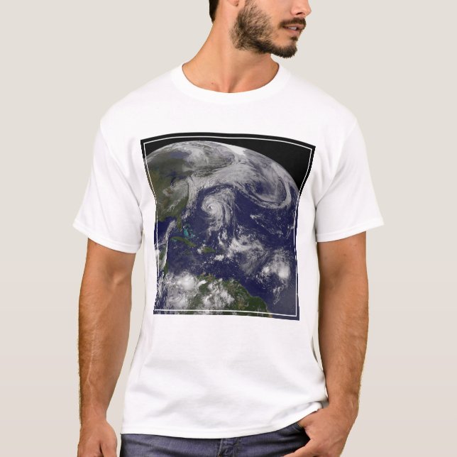 T-shirt Cyclones Tropicaux Katia, Lee, Maria Et Nate. (Devant)