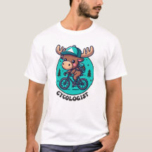 Cycologiste Moose équitation Bicycle