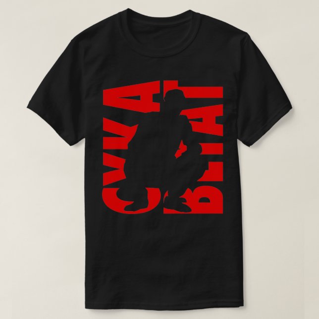 T-shirt Cyka Blyat Esclade Slave Gopnik Mème Union soviéti (Design devant)