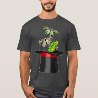 T-shirt Cylindre Magicien Papillon