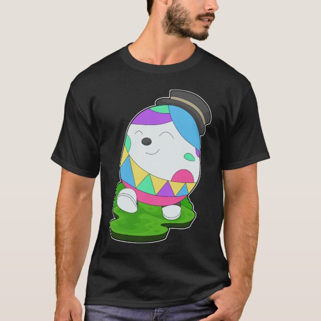 T-shirt Cylindre oeuf de Pâques (Devant)