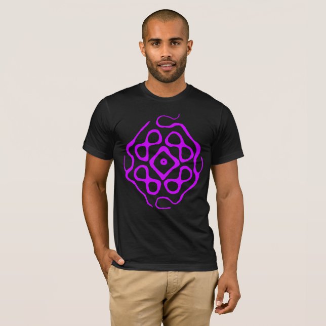 T-shirt Cymatique de résonance du sable (Devant entier)