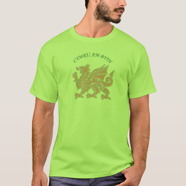T-shirt Cymru AM Byth (Devant)