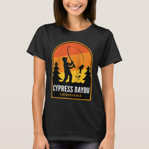 T-shirt Cypress Bayou Louisiane Pêche Raglan