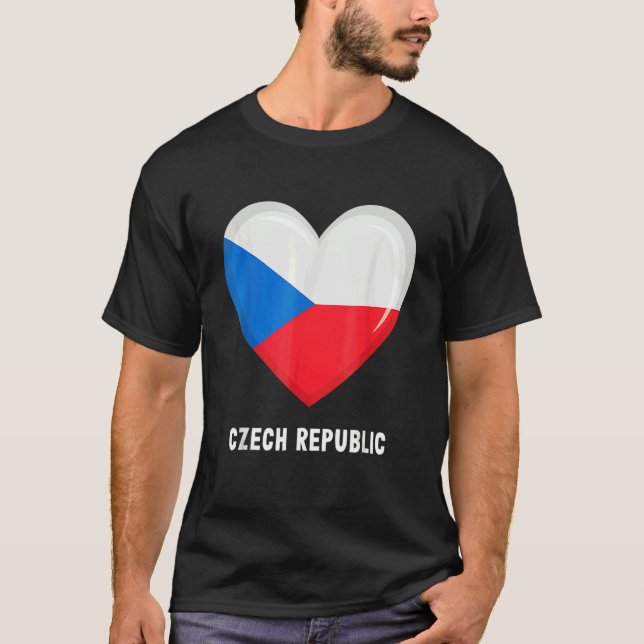 T-shirt Czech Republic Flag   Czech (Devant)