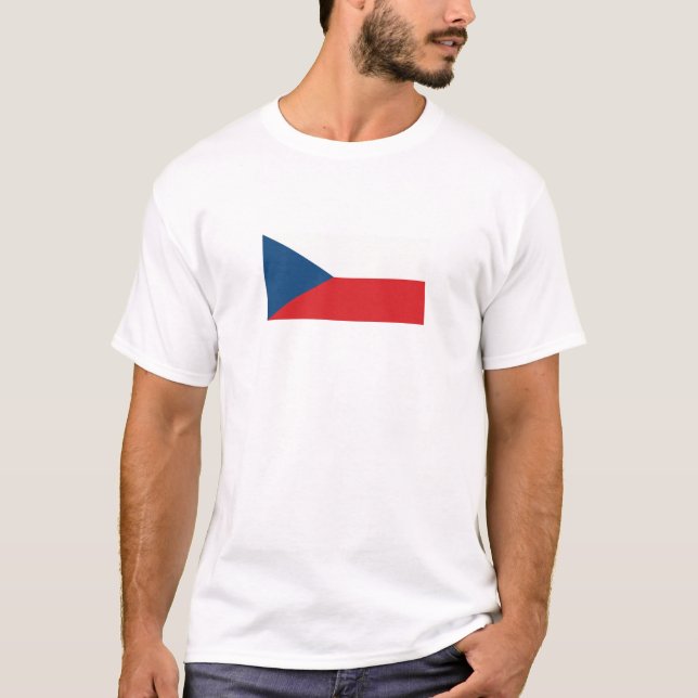T-shirt Czechia Flag T-Shirt, Patriotic T-Shirts, (Devant)