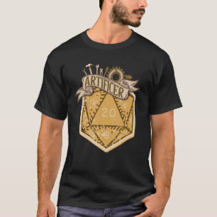 T-shirt D20 Dice Artificer Rpg Classe Tabletop Roleplay