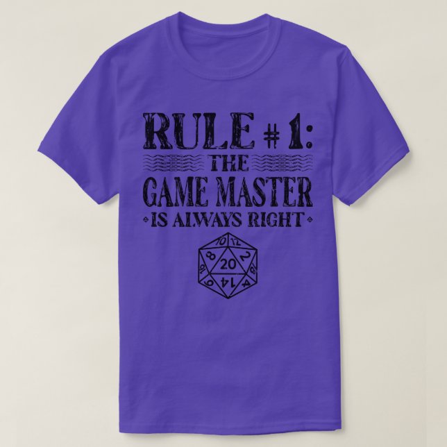 T-shirt D20 Dice Roleplaying DM Tabletop RPG (Design devant)