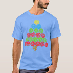 T-shirt D20 Dice RPG vilain sapin de Noël