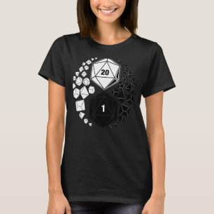 T-shirt D20 Dice Shirt RPG Lovers RPG Gamer Dragons D20 Gi