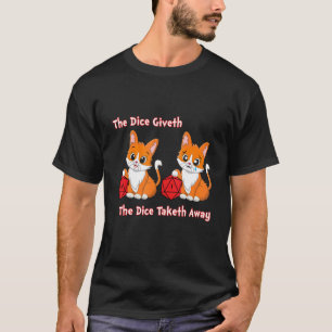 T-shirt D20 Le Dice Délivre Et Retire Heureux Dice De Chat