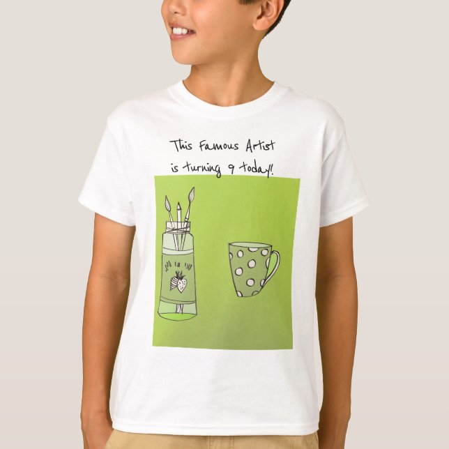 T-shirt d’anniversaire de votre enfant (Devant)