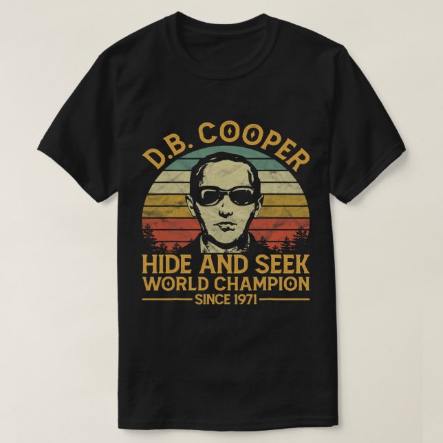 T-shirt D.B. Coopers Cachent Et Cherchent Champion Depuis  (Design devant)