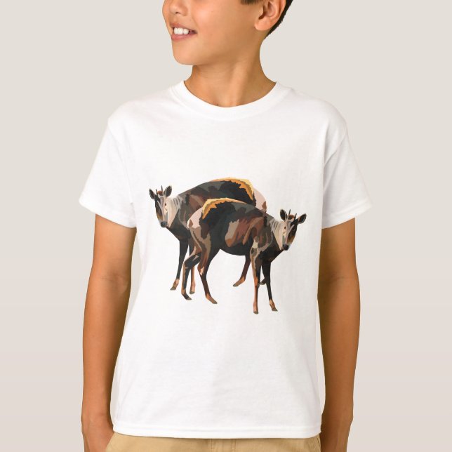 T-shirt D est pour Duiker (Devant)
