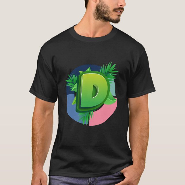 T-shirt D - Logo de la nature tropicale (Devant)