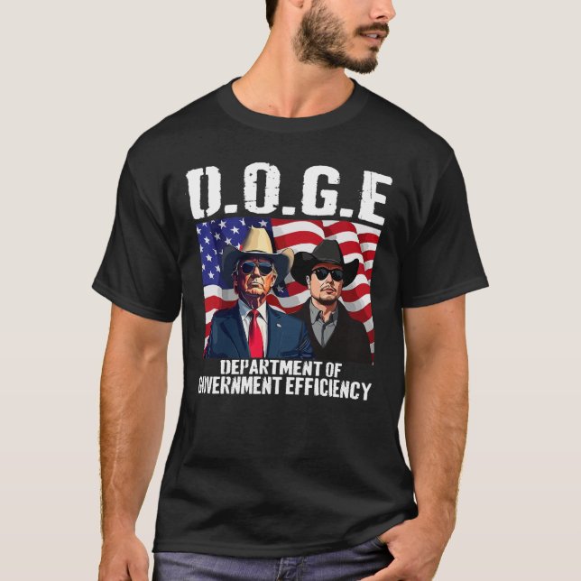 T-shirt D.O.G.E Efficacité du ministère (Devant)