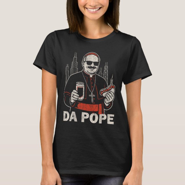 T-shirt Da Pope De L'Amérique Chicago Pape Leo Xiv Funny V (Devant)