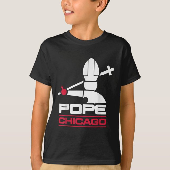 T-shirt Da Pope Leo Xiv Shirt Chicago Baseball (Devant)
