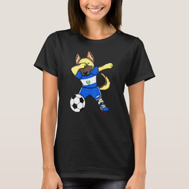 T-shirt Dab Allemand Berger El Salvador Fans de football J (Devant)