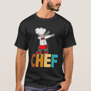 T-shirt Dab Dabbing Chef Cuisine Guru Cuisine Rétro Cuisin