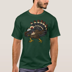 T-shirt Dab de Thanksgiving Dinde Dab Humour Danse