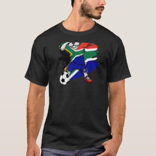 T-shirt Dab French Bulldog Afrique du Sud Fans de football