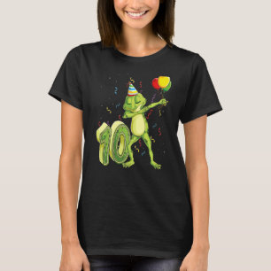 T-shirt Dab Frog 10e anniversaire Dix enfants Anniversaire