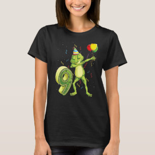 T-shirt Dab Frog 9e anniversaire Neuf ans 9 ans Anniversai